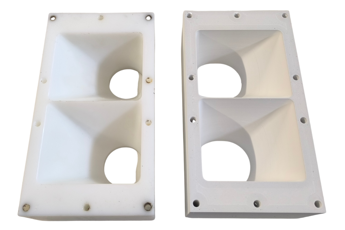 Impression pièce SLS, frittage de poudre, frittage laser en PA12, nylon 12.